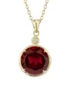 I. Reiss 14k 4.92 Ct. Tw. Diamond & Garnet Necklace