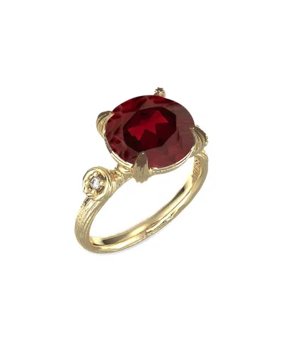 I. Reiss 14k 4.95 Ct. Tw. Diamond & Garnet Cocktail Ring In Gold
