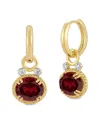 I. Reiss 14k 5.10 Ct. Tw. Diamond & Garnet Earrings