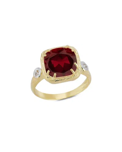 I. Reiss 14k 5.43 Ct. Tw. Diamond & Garnet Ring In Red