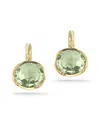 I. Reiss 14k 5.50 Ct. Tw. Green Amethyst Earrings