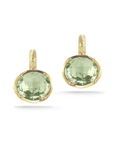 I. Reiss 14k 5.50 Ct. Tw. Green Amethyst Earrings