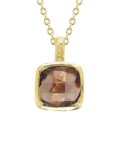I. Reiss 14k 6.00 Ct. Tw. Smokey Topaz Necklace In Brown