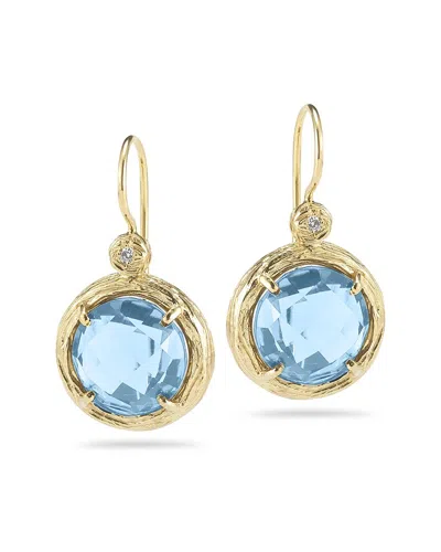 I. Reiss 14k 6.03 Ct. Tw. Diamond Earrings In Blue