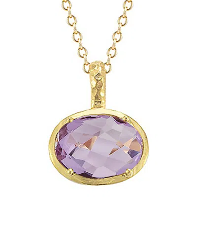 I. Reiss 14k 6.50 Ct. Tw. Amethyst Necklace In Purple