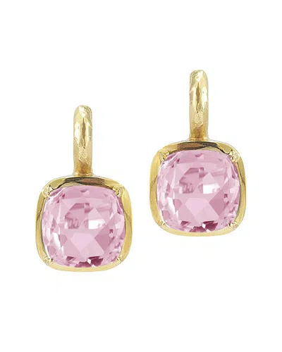 I. Reiss 14k 6.70 Ct. Tw. Diamond & Rose Quartz Drop Earrings In Gold