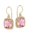 I. Reiss 14k 6.74 Ct. Tw. Diamond & Rose Quartz Earrings