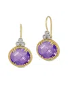 I. Reiss 14k 7.93 Ct. Tw. Diamond & Amethyst Earrings In Gold