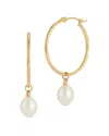 I. Reiss 14k 8-10mm Pearl Earrings In Brown