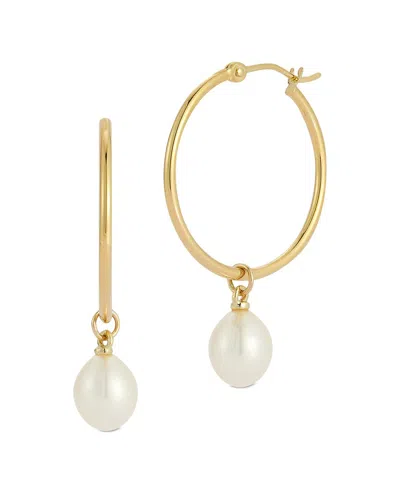 I. Reiss 14k 8-10mm Pearl Earrings In Brown