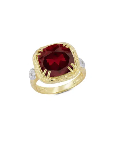 I. Reiss 14k 8.53 Ct. Tw. Diamond & Garnet Ring In Gold