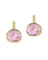 I. Reiss 14k 9.50 Ct. Tw. Diamond & Rose Quartz Earrings