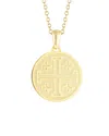 I. Reiss 14k Cross Coin Necklace