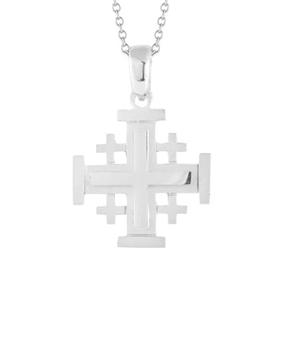 I. Reiss 14k Cross Necklace In Silver
