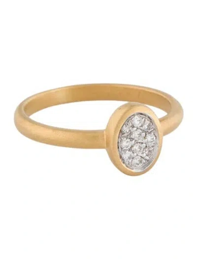 Pre-owned I. Reiss 14k Diamond Cocktail Ring In Multi