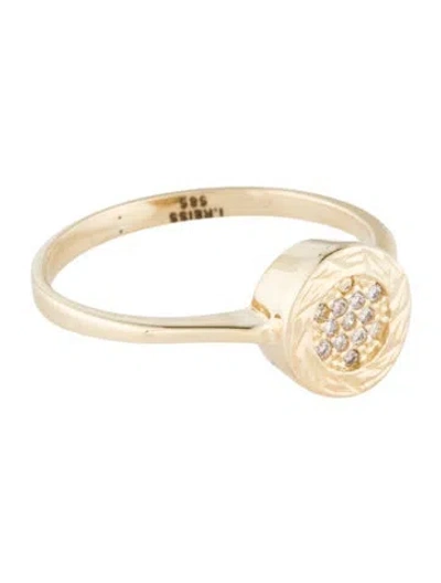 Pre-owned I. Reiss 14k Diamond Cocktail Ring In Multi