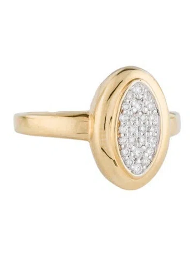 Pre-owned I. Reiss 14k Diamond Cocktail Ring In Multi