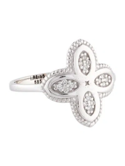 Pre-owned I. Reiss 14k Diamond Cocktail Ring In Multi