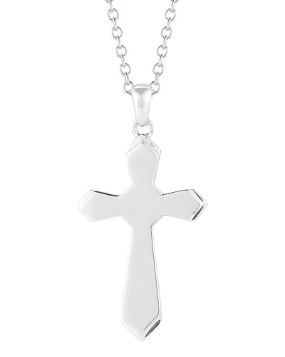 I. Reiss 14k Diamond Cross Necklace In Metallic