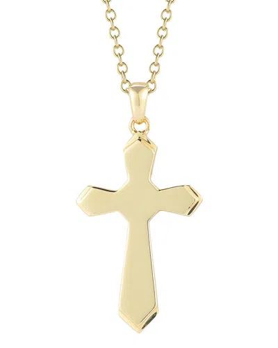 I. Reiss 14k Diamond Cross Necklace In Gold