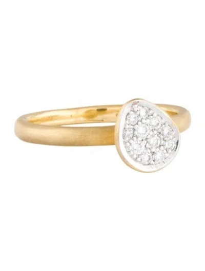 Pre-owned I. Reiss 14k Diamond Dainty Free Form Cocktail Ring In Multicolor