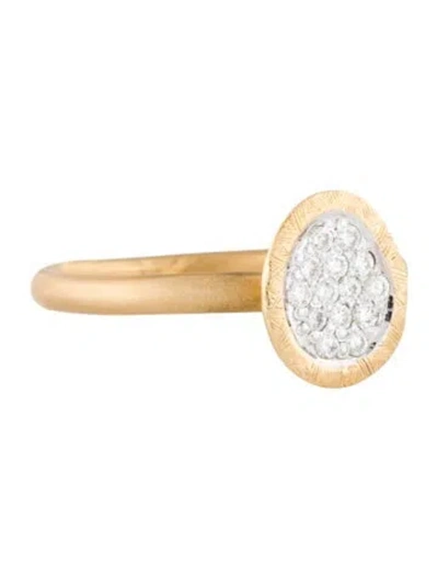 Pre-owned I. Reiss 14k Diamond Dainty Free-form Cocktail Ring In Multi