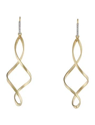 Pre-owned I. Reiss 14k Diamond Drop Earrings In Multi