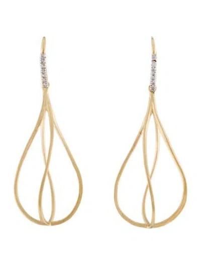 Pre-owned I. Reiss 14k Diamond Drop Earrings In Multi