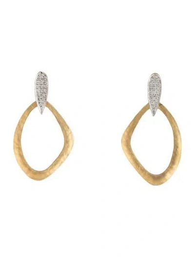 Pre-owned I. Reiss 14k Diamond Drop Earrings In Multicolor