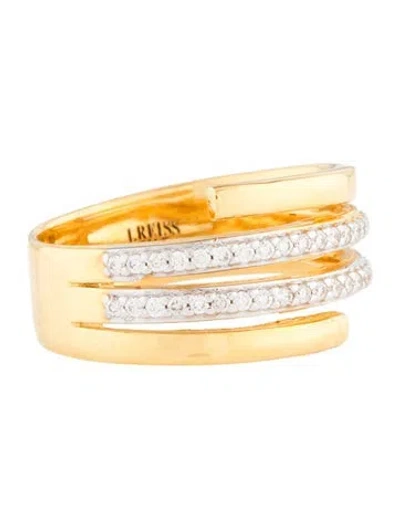 Pre-owned I. Reiss 14k Diamond Highway Ring In Multi