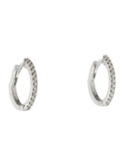 Pre-owned I. Reiss 14k Diamond Huggie Earrings In Multicolor