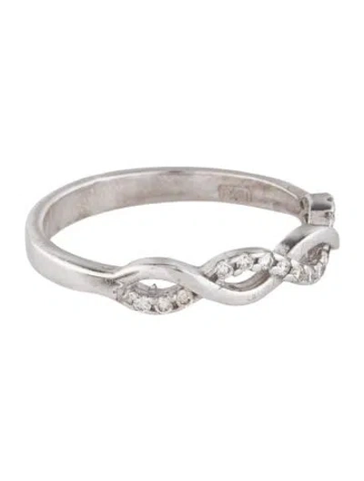 Pre-owned I. Reiss 14k Diamond Intertwine Band Ring In Multi