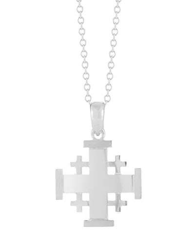 I. Reiss 14k Diamond Jerusalem Cross Necklace In Metallic