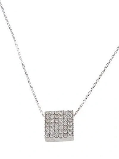 Pre-owned I. Reiss 14k Diamond Pendant Necklace, 16" In Multi