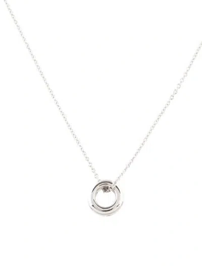 Pre-owned I. Reiss 14k Diamond Pendant Necklace, 16" In Multi
