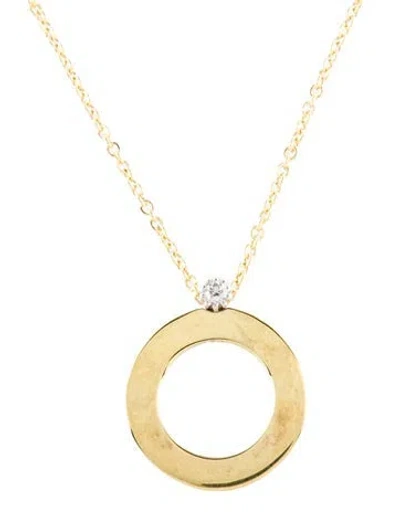 Pre-owned I. Reiss 14k Diamond Pendant Necklace, 16.25" In Multi