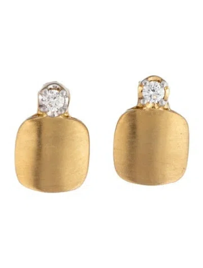 Pre-owned I. Reiss 14k Diamond Stud Earrings In Multicolor
