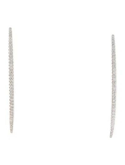Pre-owned I. Reiss 14k Diamond Threader Drop Earrings In Multi