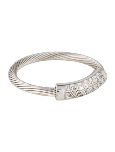 Pre-owned I. Reiss 14k Diamond Wire Id Ring In Multi
