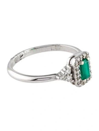 Pre-owned I. Reiss 14k Dyed Chalcedony & Diamond Ring In Multi
