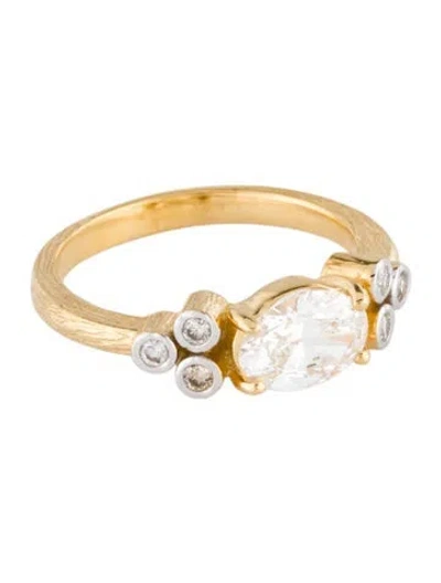 Pre-owned I. Reiss 14k Lab-grown Diamond Cocktail Ring In Multi