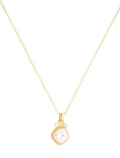 Pre-owned I. Reiss 14k Lab-grown Diamond Pendant Necklace, 16" In Multi