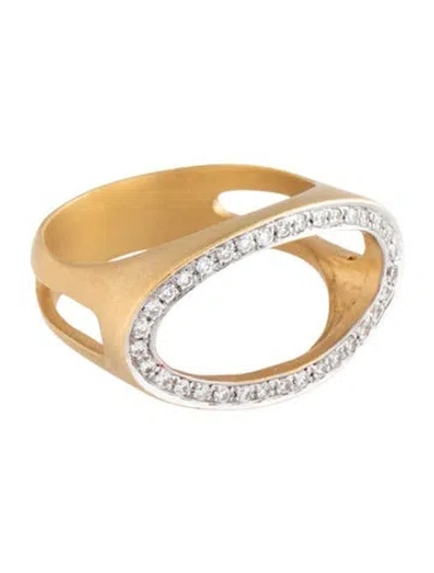 Pre-owned I. Reiss 14k Open Oval Cocktail Ring In Multi