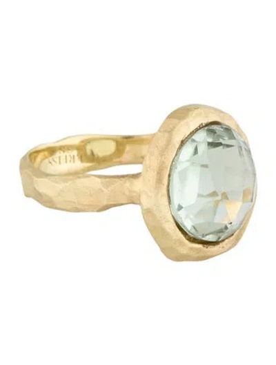 Pre-owned I. Reiss 14k Prasiolite Cocktail Ring In Multicolor