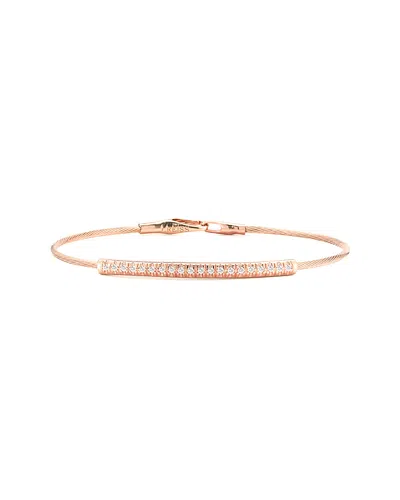 I. Reiss 14k Rose Gold 0.19 Ct. Tw. Diamond Wire Bracelet