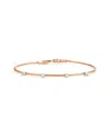 I. Reiss 14k Rose Gold 0.20 Ct. Tw. Diamond Wire Bracelet