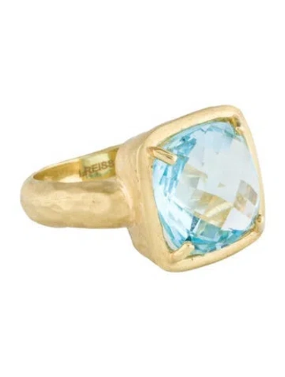 Pre-owned I. Reiss 14k Topaz Cocktail Ring In Multi
