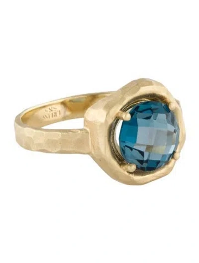 Pre-owned I. Reiss 14k Topaz Cocktail Ring In Multi