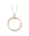 I. Reiss Circle Of Love 14k 0.50 Ct. Tw. Diamond Necklace