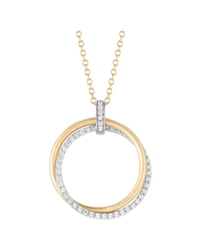 I. Reiss Circle Of Love 14k 0.50 Ct. Tw. Diamond Necklace In Gold